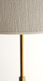 Gerald Thurston for Lightolier Adjustable Table Lamp Brass with Marble Base 1950s USA Shade & Neck View