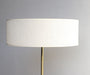 Gerald Thurston for Lightolier Adjustable Table Lamp Brass with Marble Base 1950s USA Shade View