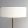 Gerald Thurston for Lightolier Adjustable Table Lamp Brass with Marble Base 1950s USA Shade View
