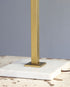 Gerald Thurston for Lightolier Adjustable Table Lamp Brass with Marble Base 1950s USA Side Base View