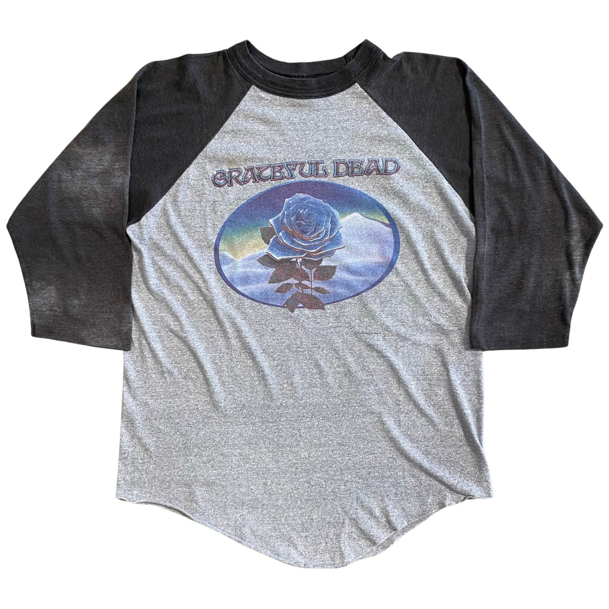 80’s 90's Grateful Dead Raglansleeve Grateful Dead 1982 Rose T-Shirt Vintage Raglan Large