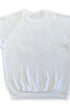 Back of original 1985 Grateful Dead Twenty Years So Far white cut-off sweatshirt with no printing.