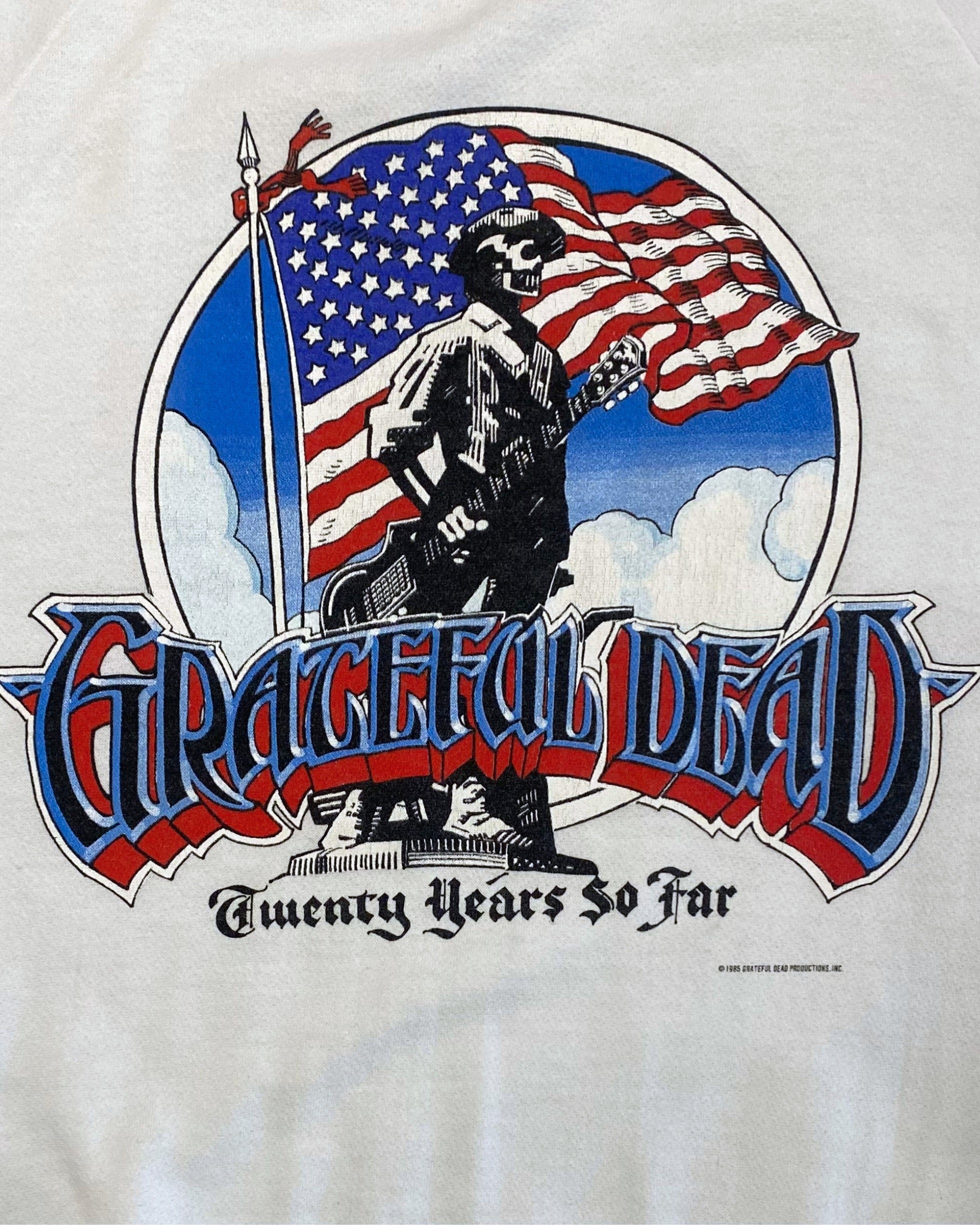 Grateful Dead 1985 Original Sweatshirt White Large – Surfing Cowboys