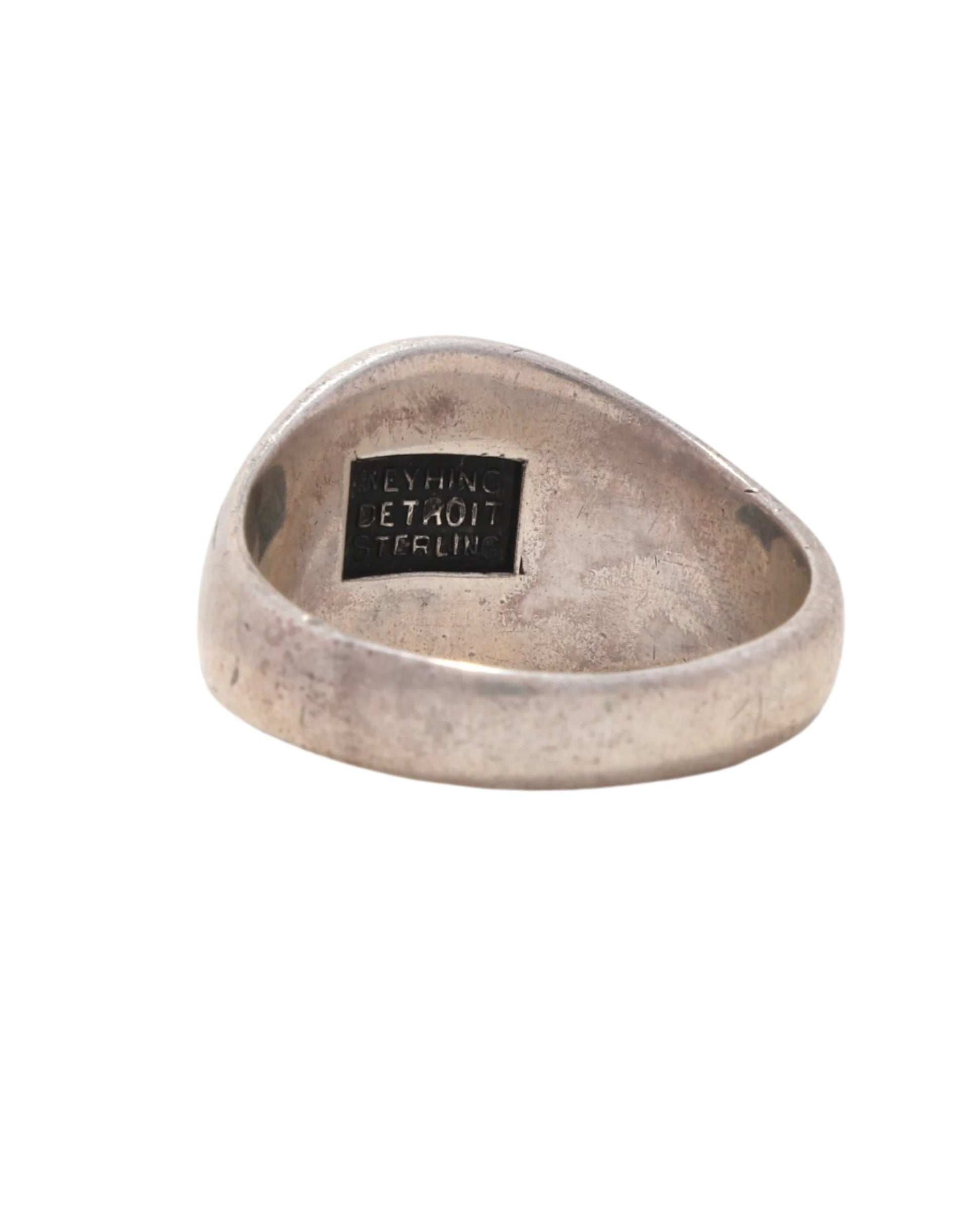 Great Fire of 1805 Commemorative Sterling Silver Ring Back