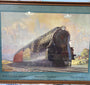 Another full view of the Framed Grif Teller Pennsylvania Railroad Train Lithograph.