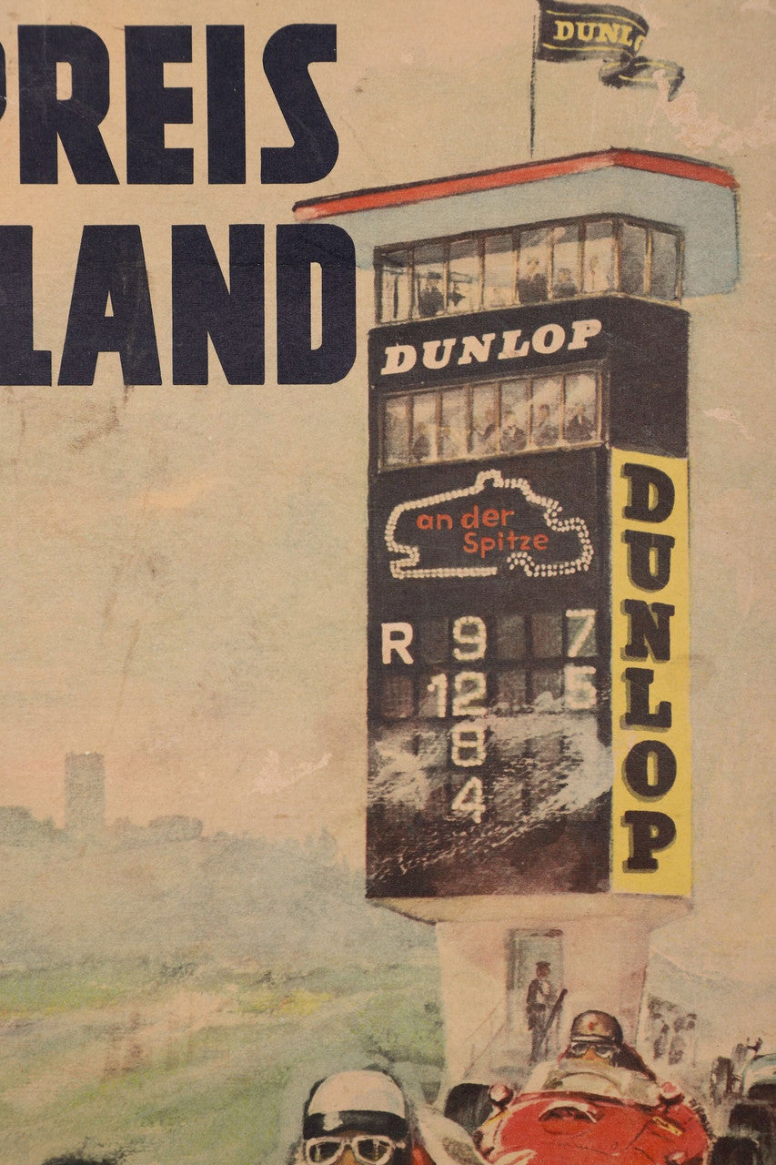 The upclose view of the tower on the Grosser Preis von Deutschland Nurburgring Poster. Close 1