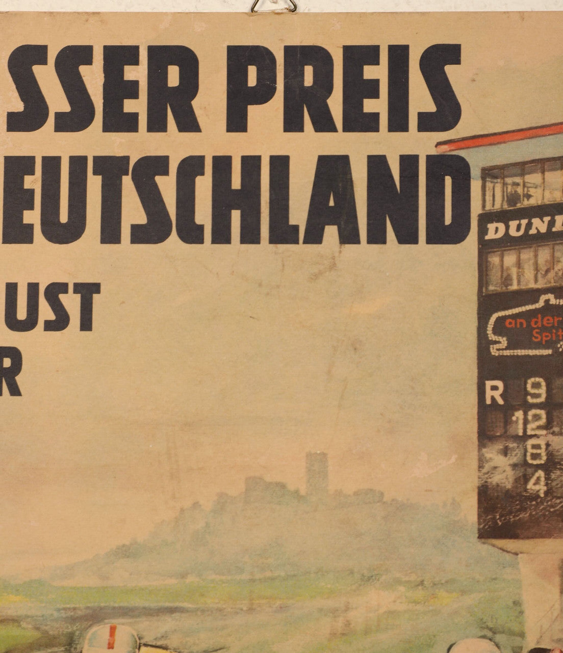 Grosser Preis von Deutschland Nurburgring Poster Close Up 2