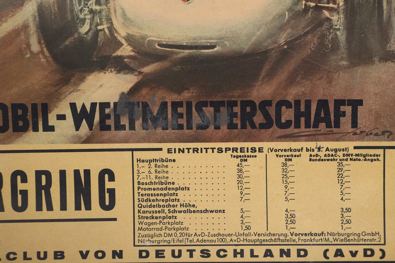 Grosser Preis von Deutschland Nurburgring Poster Close Up 6