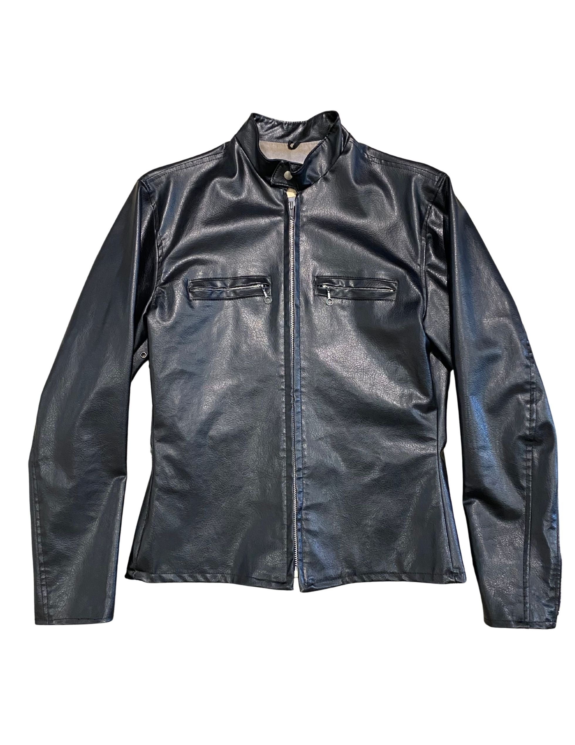 Vintage Harley-Davidson Black Leather Café Racer Jacket – 1960s