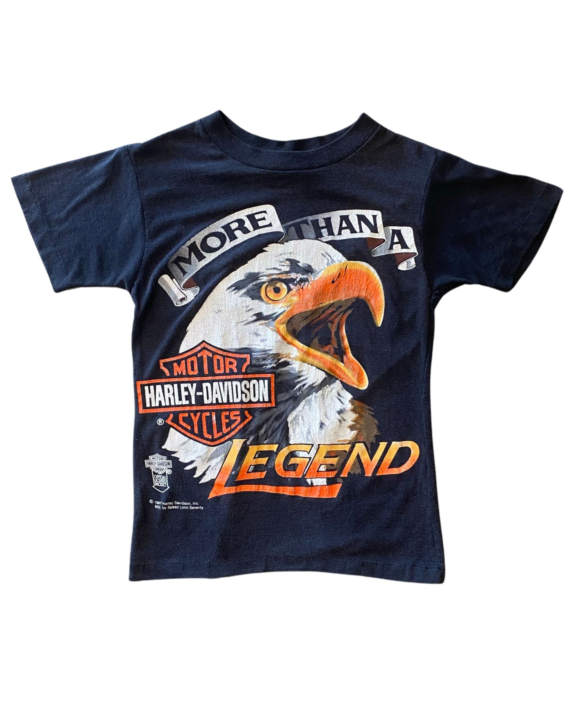  Front of 1987 Harley-Davidson Eagle Graphic T-Shirt