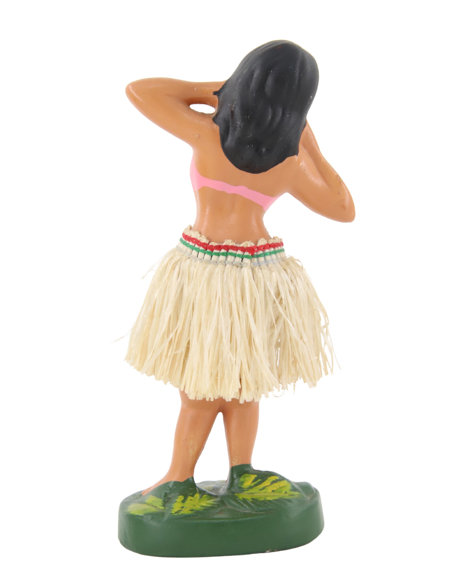 Hawaiian Hula Girl Dancer 3 Nodder 1940-50s Japan 6 in H Back