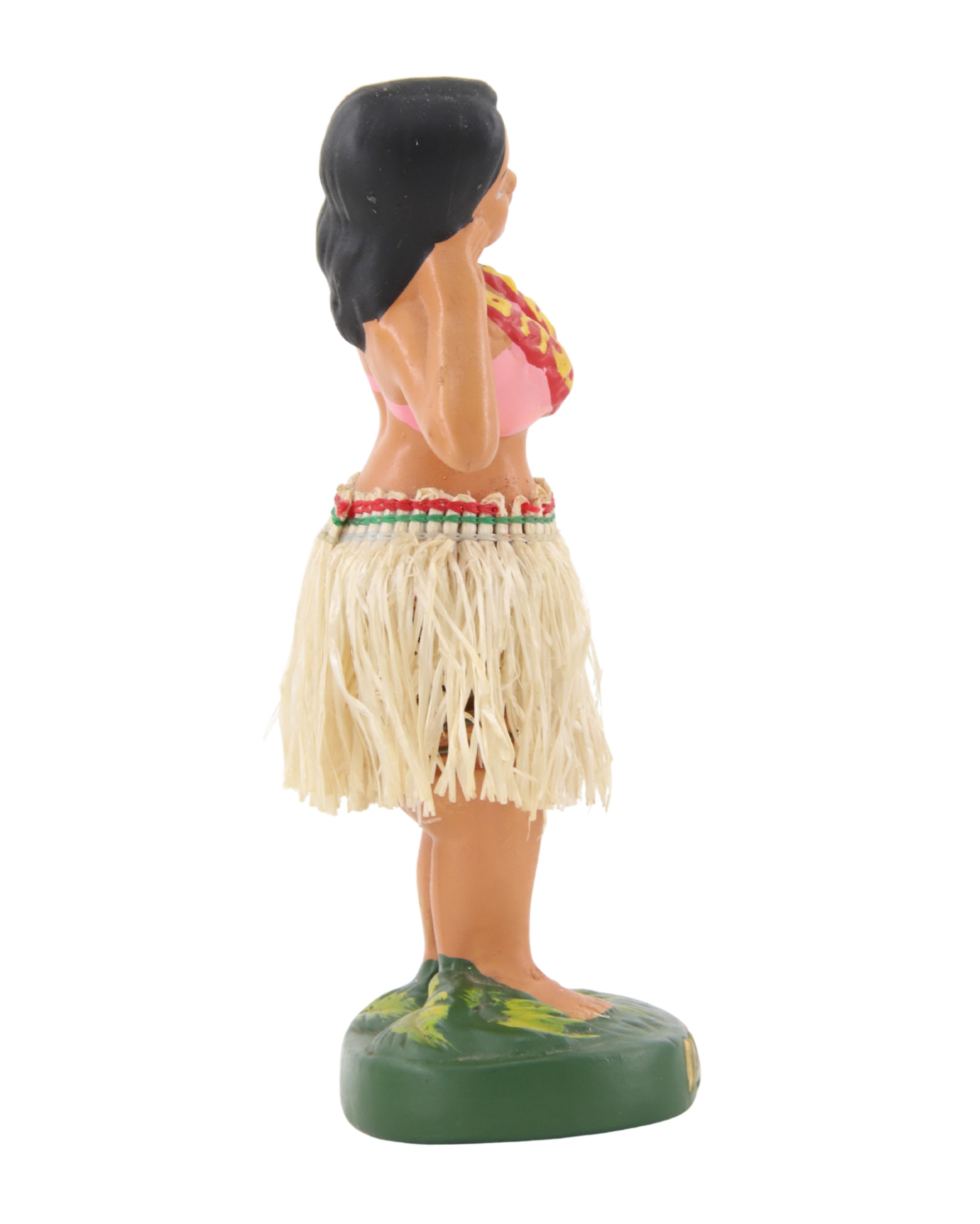 Hawaiian Hula Girl Dancer 3 Nodder 1940-50s Japan 6 in H Side View 2