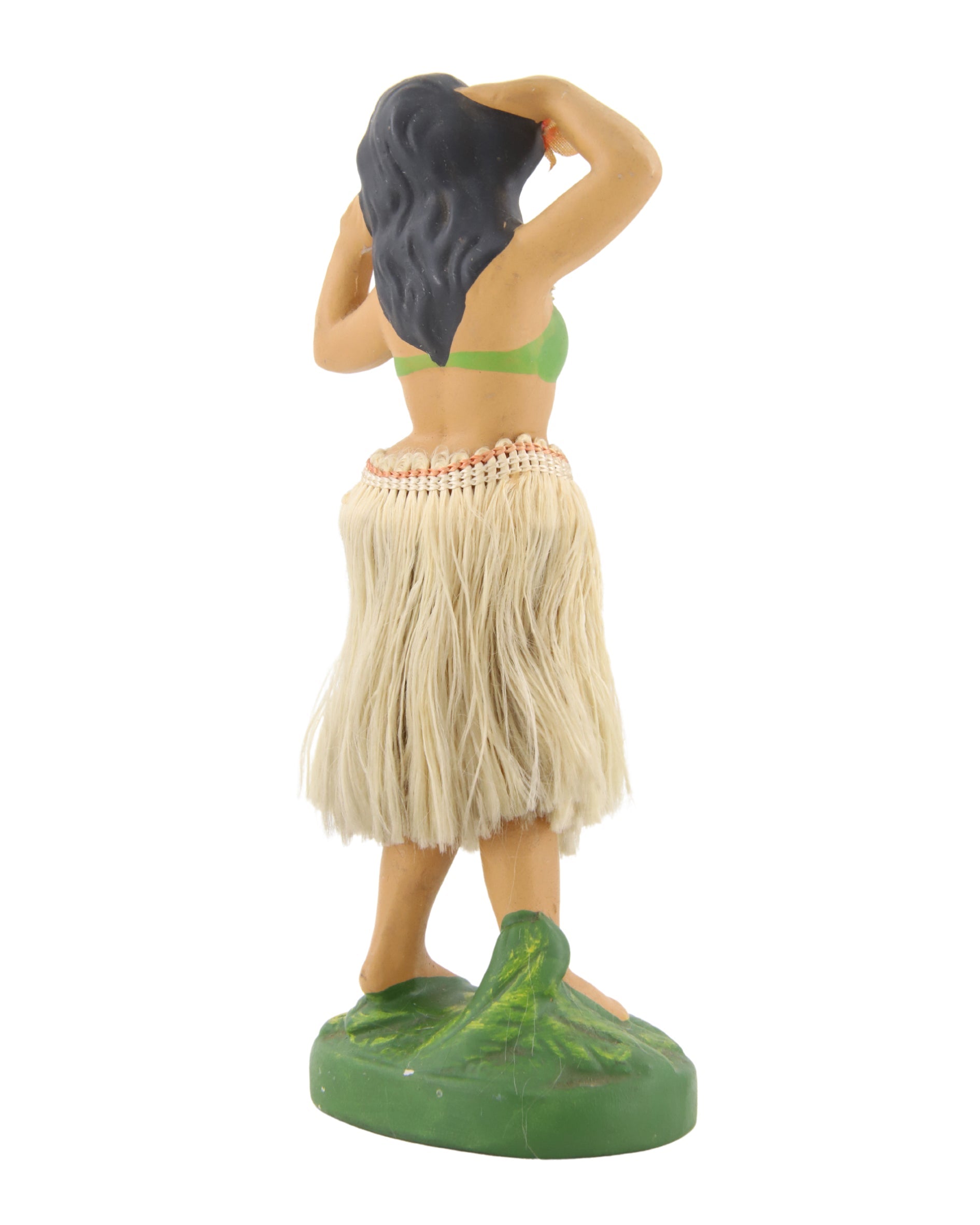 Hawaiian Hula Girl Dancer 4 Nodder 1940-50s Japan 6.5 in H Back