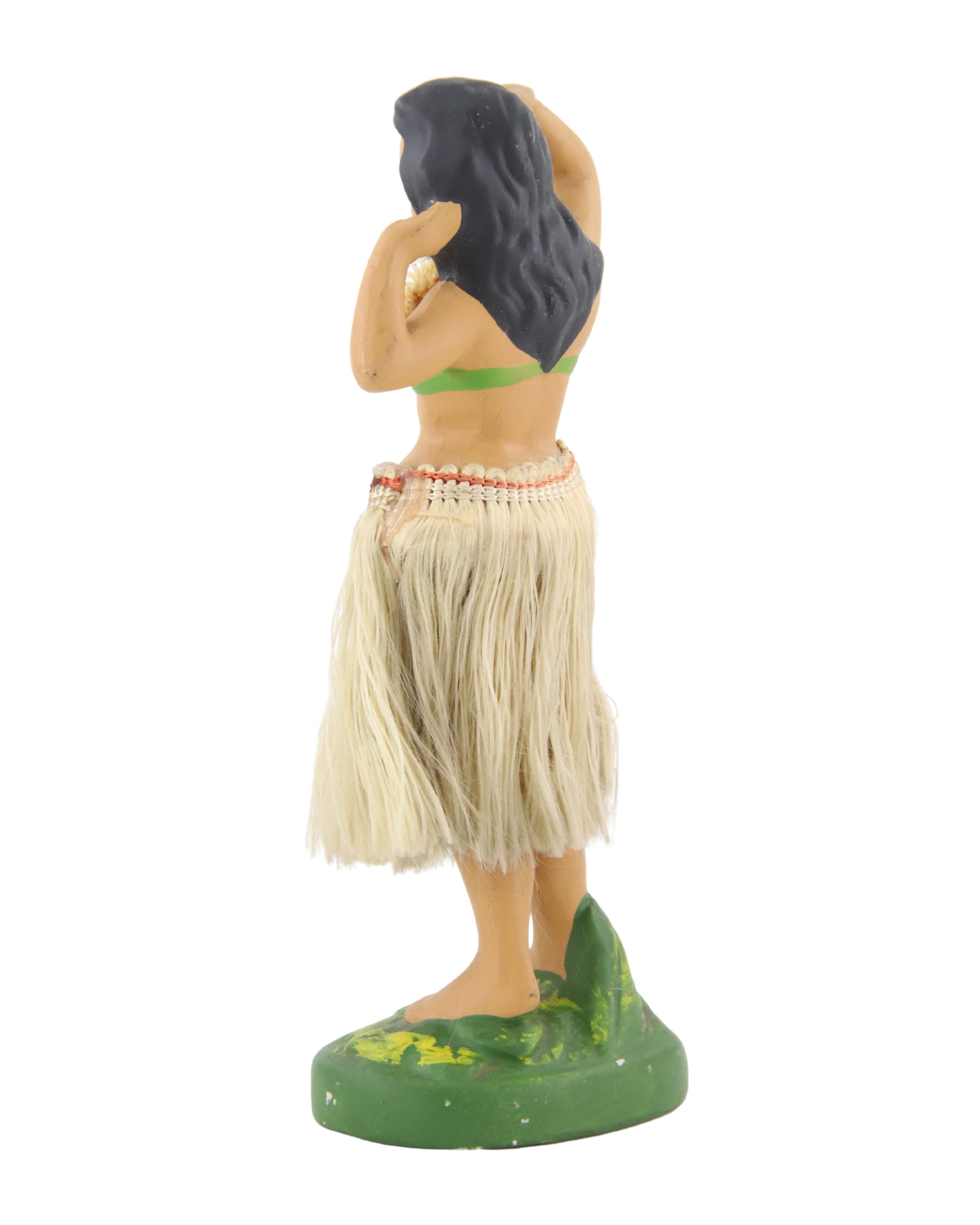 Hawaiian Hula Girl Dancer 4 Nodder 1940-50s Japan 6.5 in H Side View