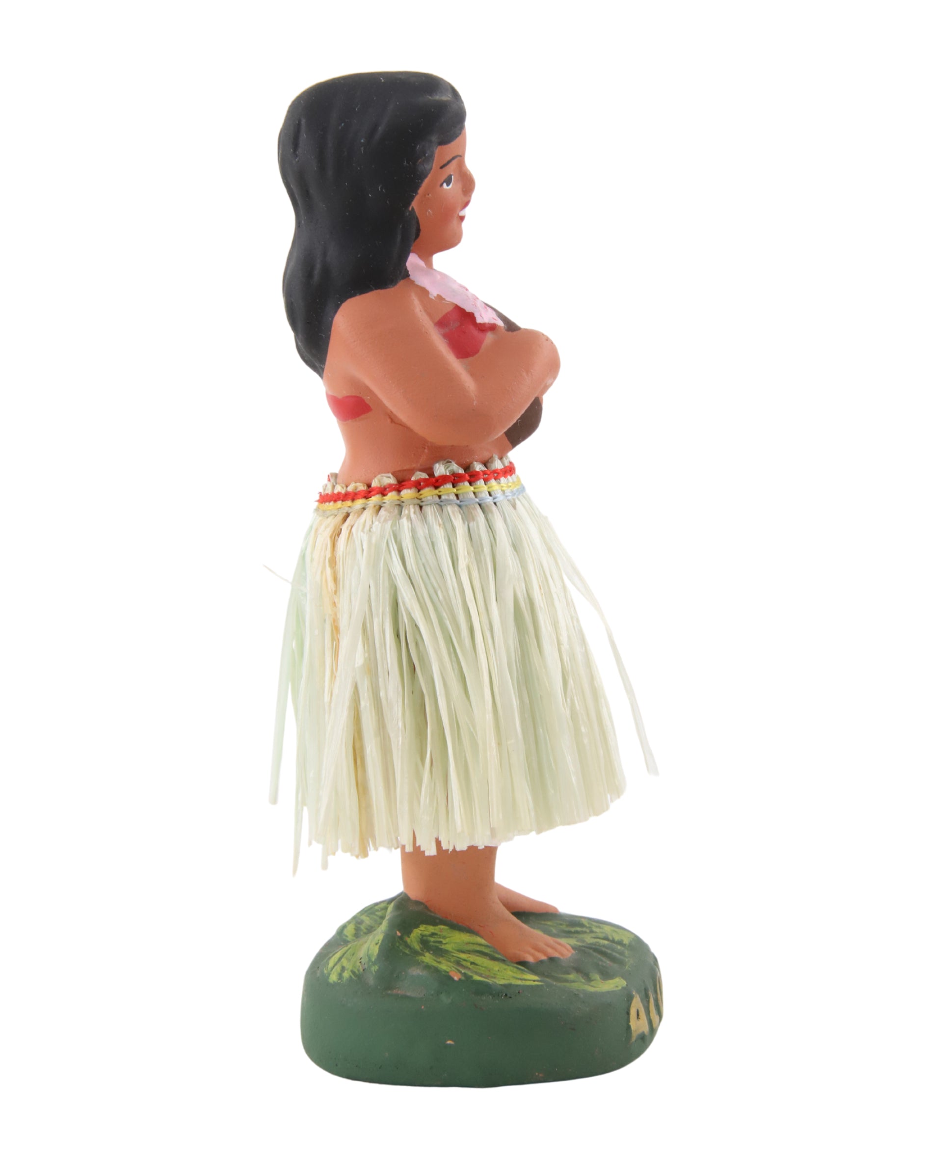 Hawaiian Hula Girl Musician Nodder 1940s 50s Japan 6 in H Kaipo