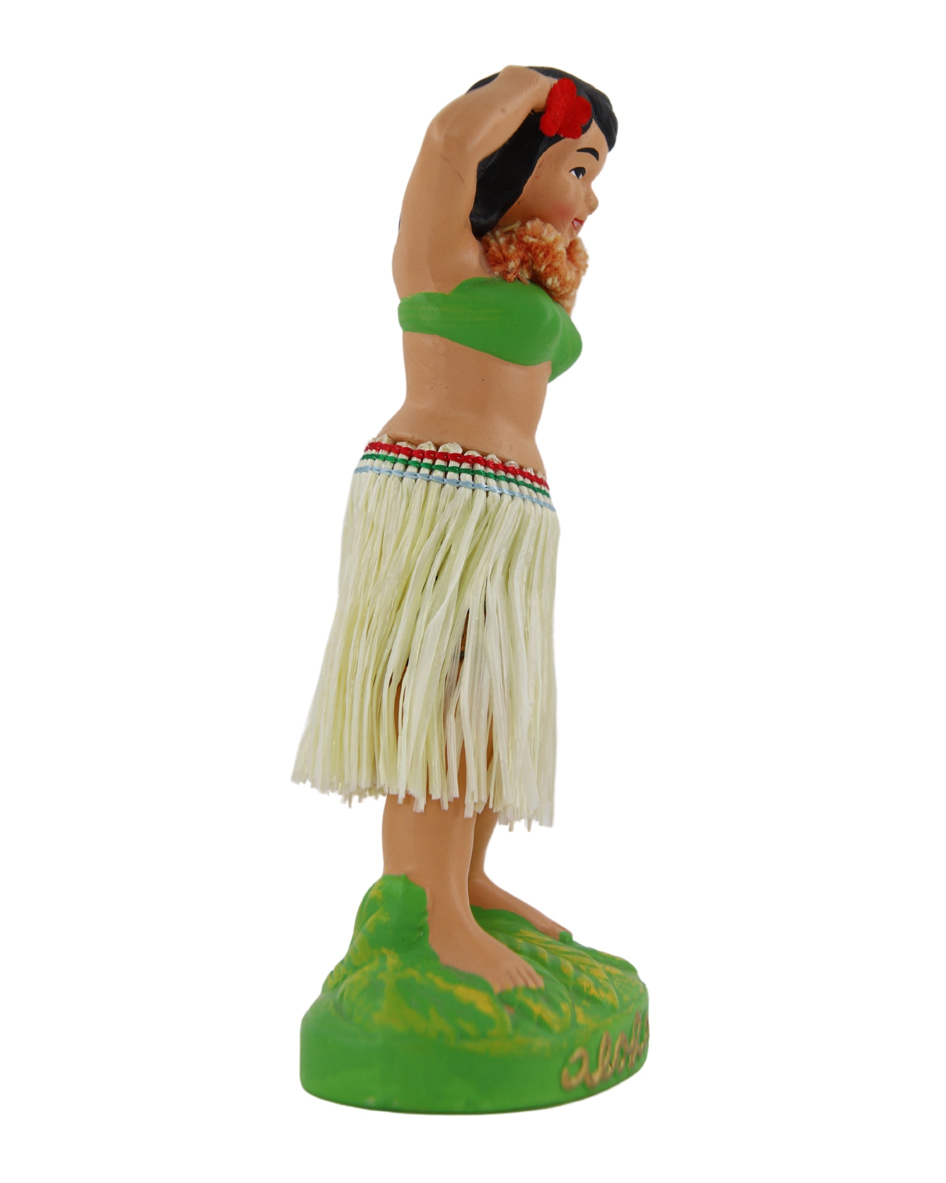 Hawaiian Hula Girl Nodder 1 1950-60s Japan 7 in H Side View