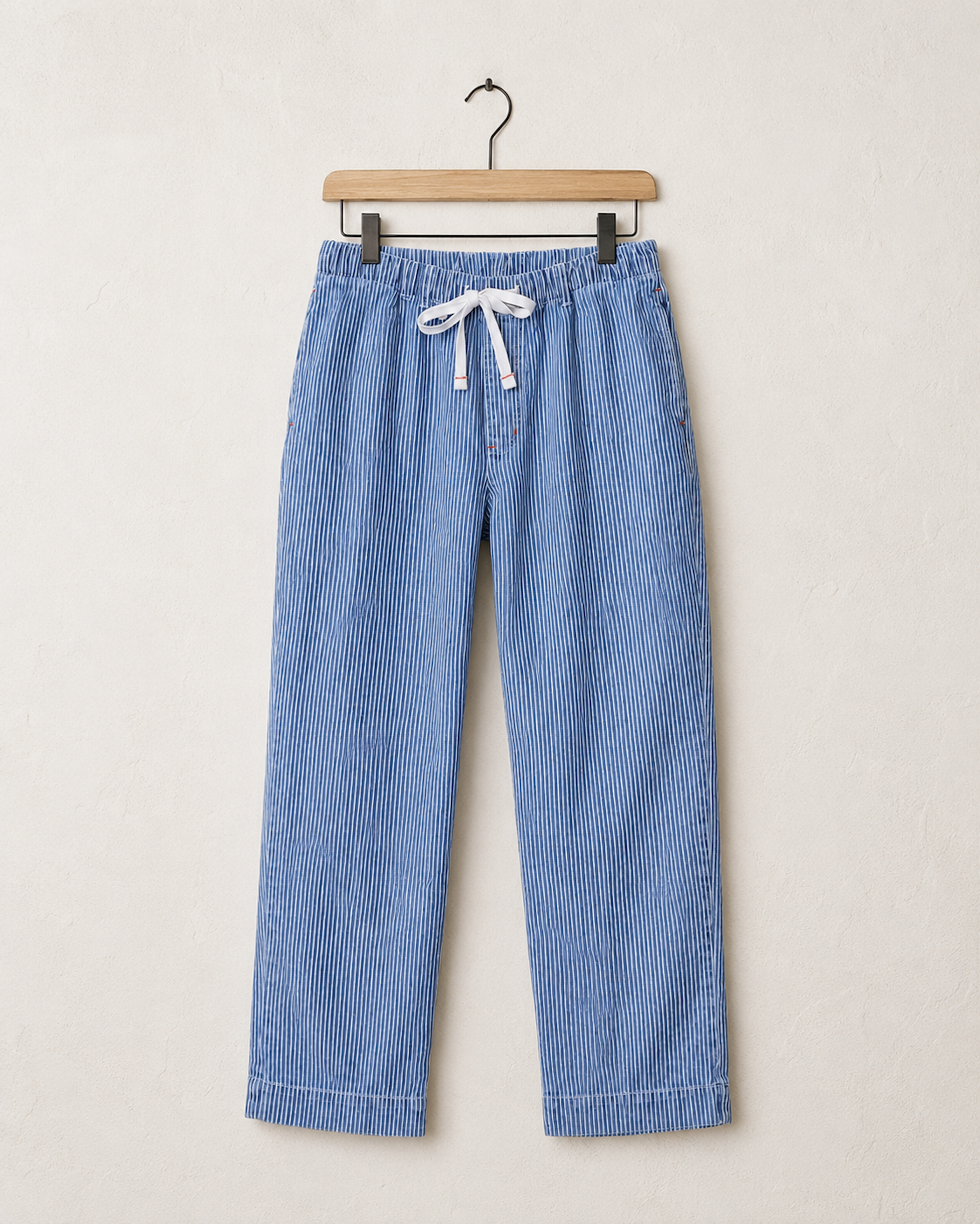 Hickory Coastliner Pants VTG Fabric USA Medium Wash - Front View.