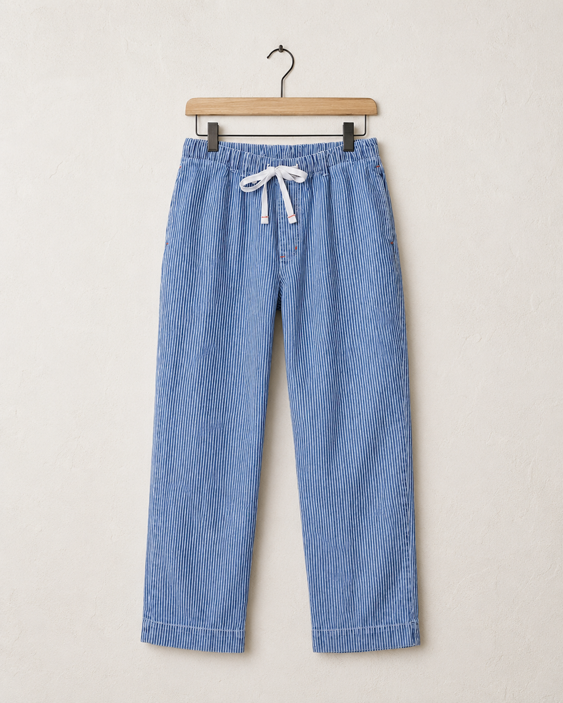 Hickory Coastliner Pants VTG Fabric USA Medium Wash - Front View.