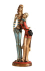 Hippie Couple Sculpture 1970s Italy Full View
