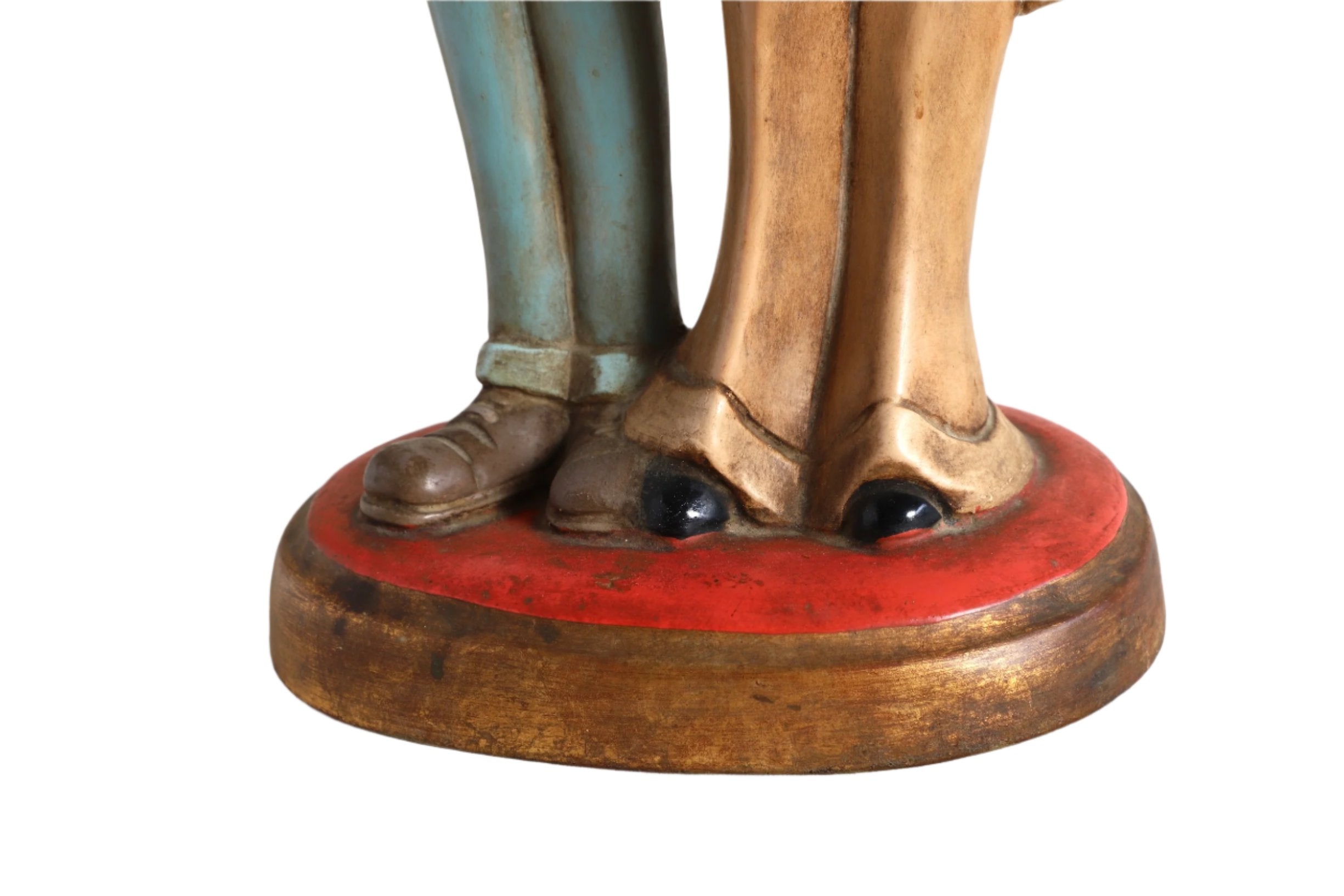 Hippie Couple Statue Made in Italy Feet