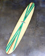 Hobie Surfboard 9'6 Redwood Stringer Neutral w Aqua Stripes Deck