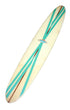 Hobie Surfboard 9'6 Redwood Stringer Neutral w Aqua Stripes Deck