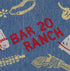 Hopalong Cassidy Bar 20 Ranch Blanket Bar 20 Close Up