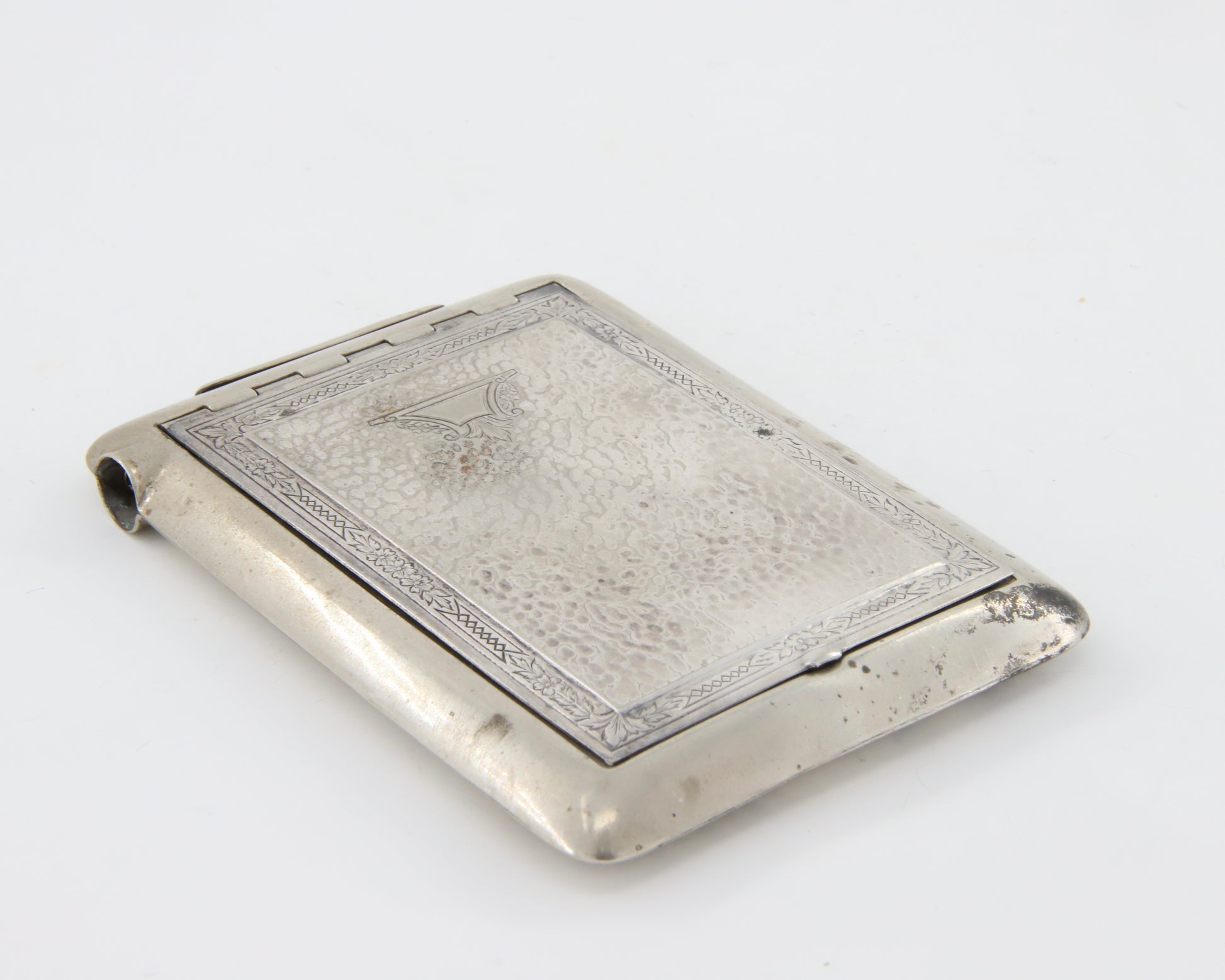 Antique Spring Loaded Novelty Cigarette Carry Case Sterling Silver by Talco