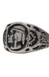 Indian Profile Ring, Fred Harvey Era, Sterling Silver