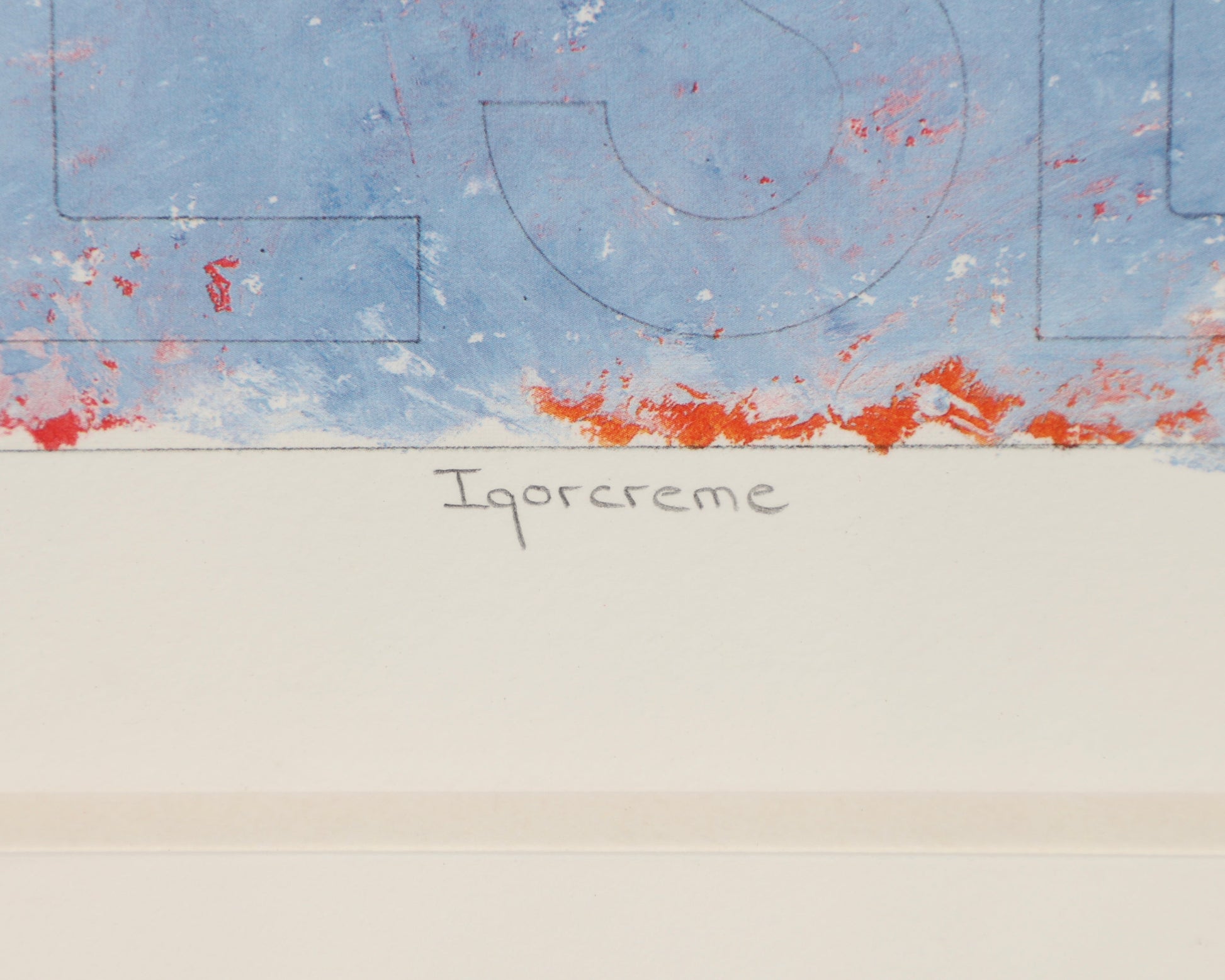 J. J. L'Heureux Etichette Collage Igorcreme 13/40 1998 Close Up Signature