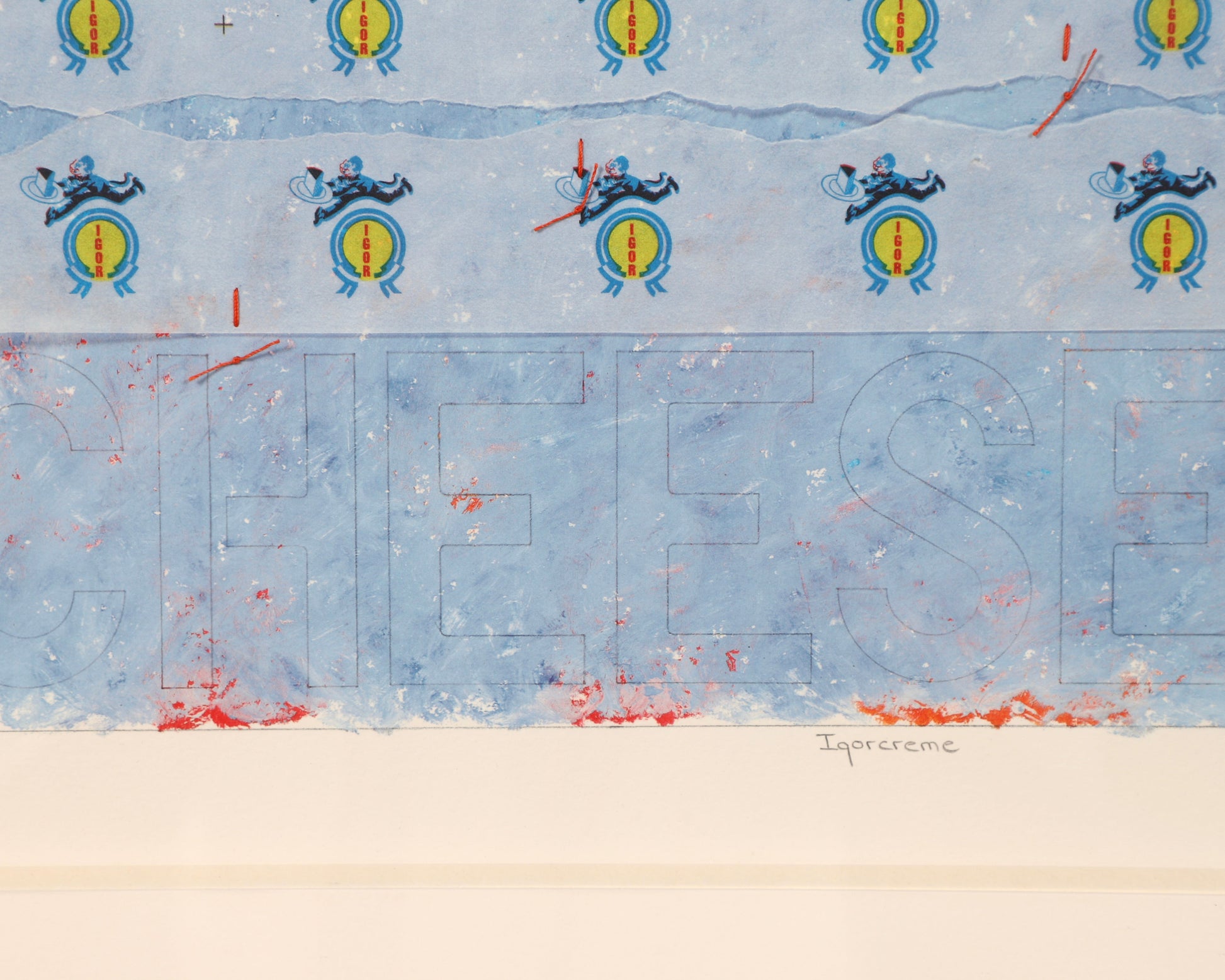 J. J. L'Heureux Etichette Collage Igorcreme 13/40 1998 Close Up Middle