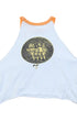 Jethro Tull 1980s T-Shirt Lt Blue Ringer Crop SMALL Back