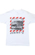 Jimmy Z Back /Front Mushroom Cloud Print Deadstock 1980s