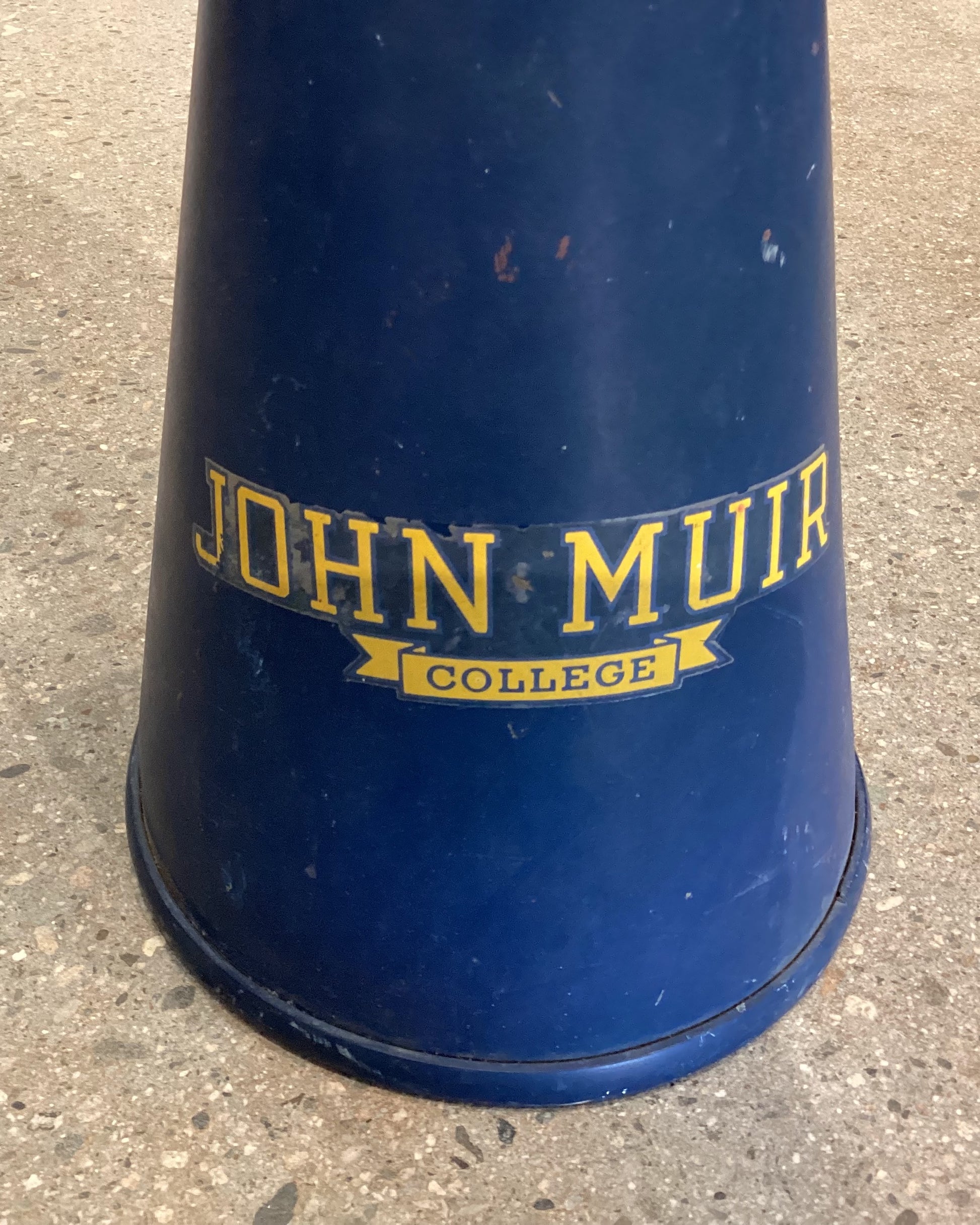John Muir School JMC Pasadena Megaphone circa 1946-1954 Blue + Gold