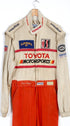 Another full view of the Juan Manuel Fangio II Auto Racing Suit.