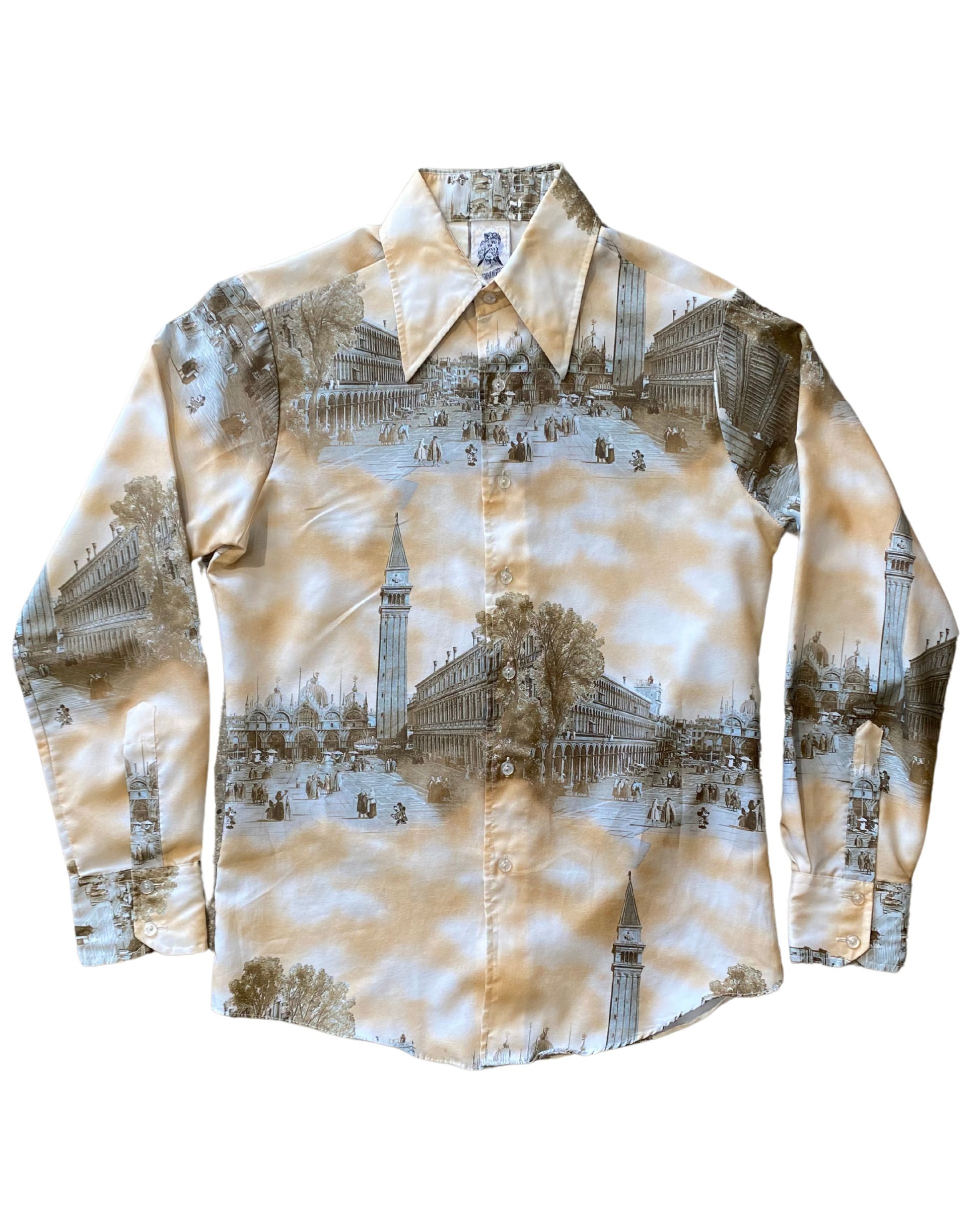 Kennington Button Down Shirt Mickey & Minnie in Vienna 1970s USA – Surfing Cowboys