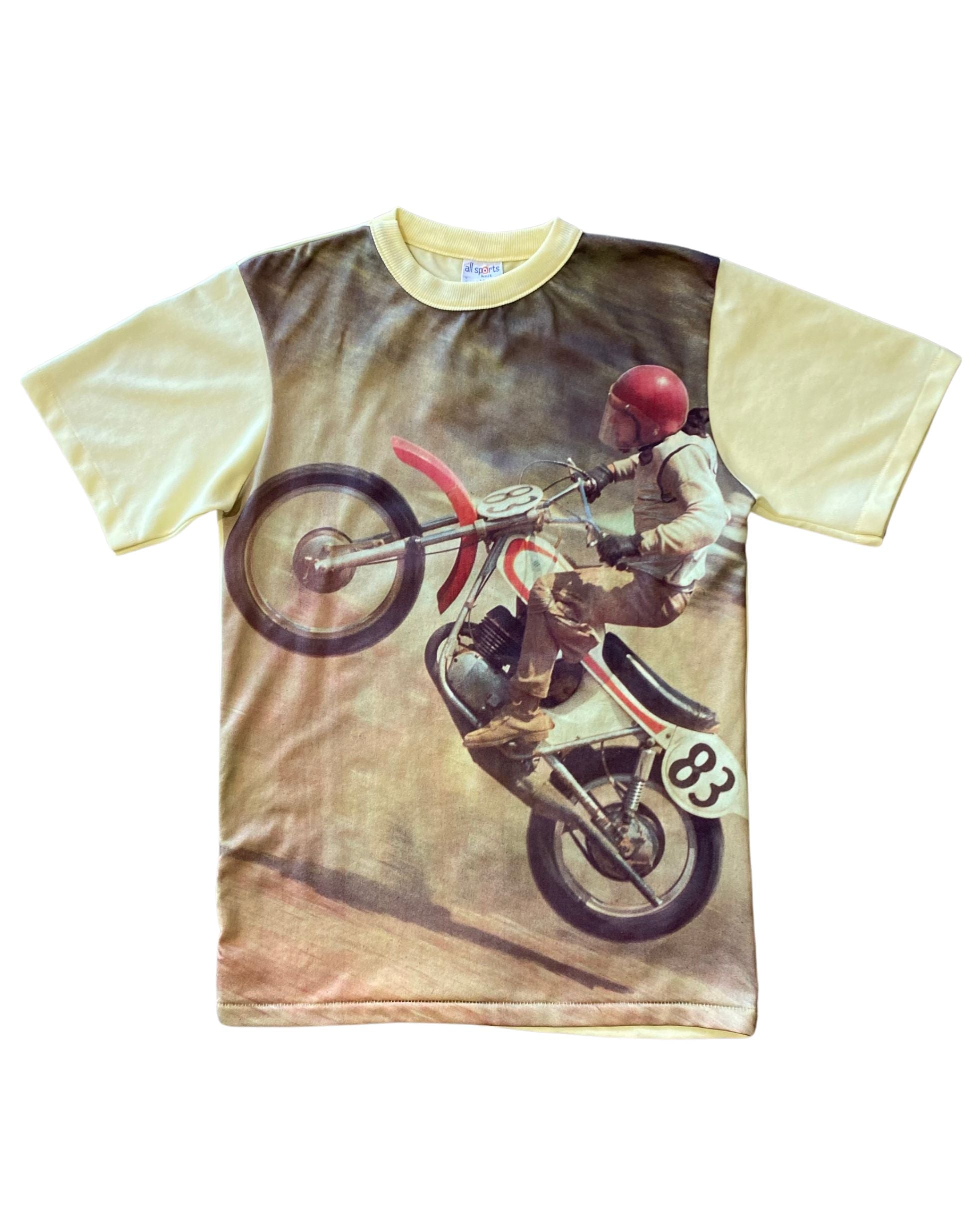 1970s Vintage Motocross Photo Shirt Medium USA