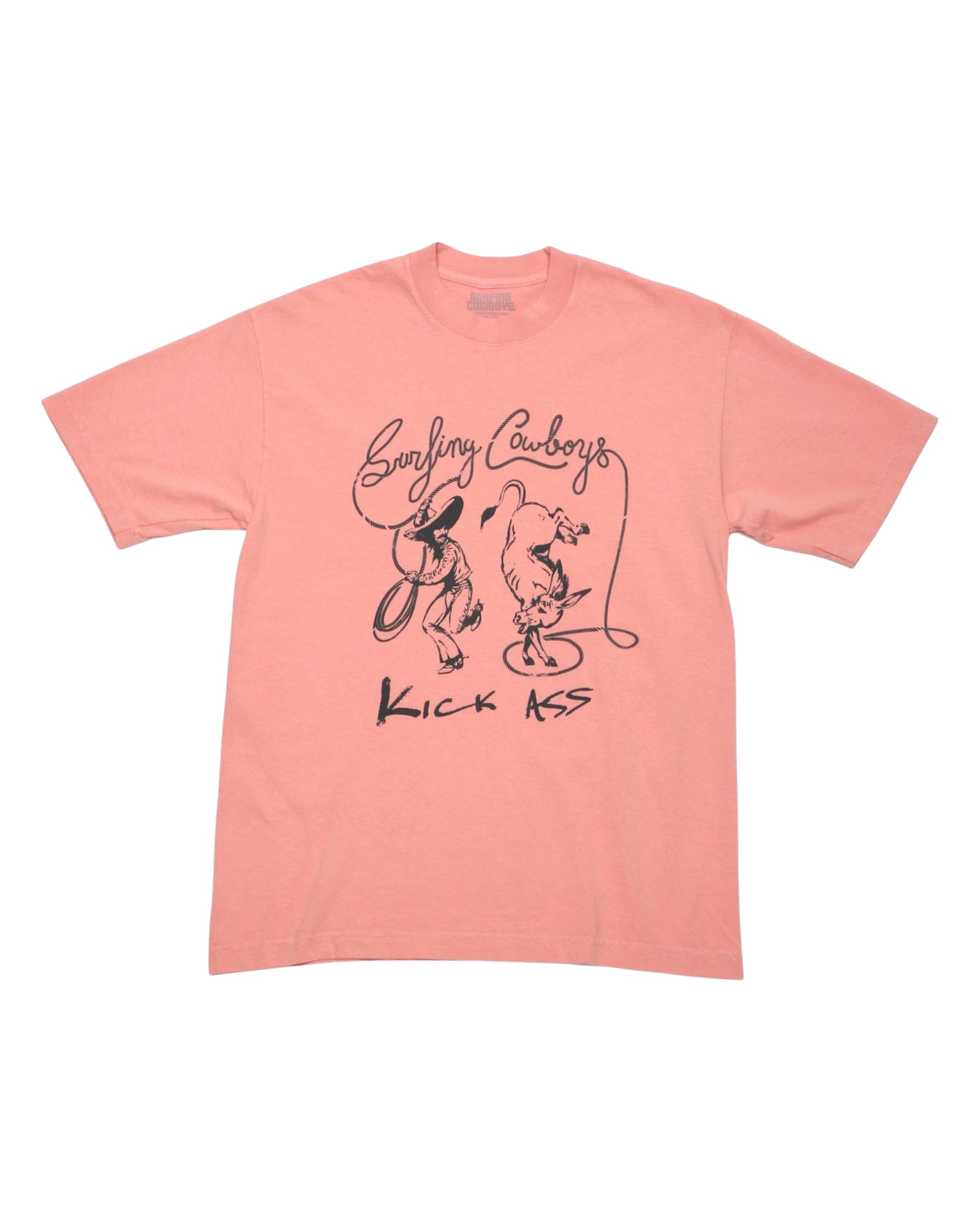 Kick Ass T-Shirt Coral Front