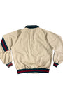 Back view of tan Izod Lacoste jacket from the 1970s.