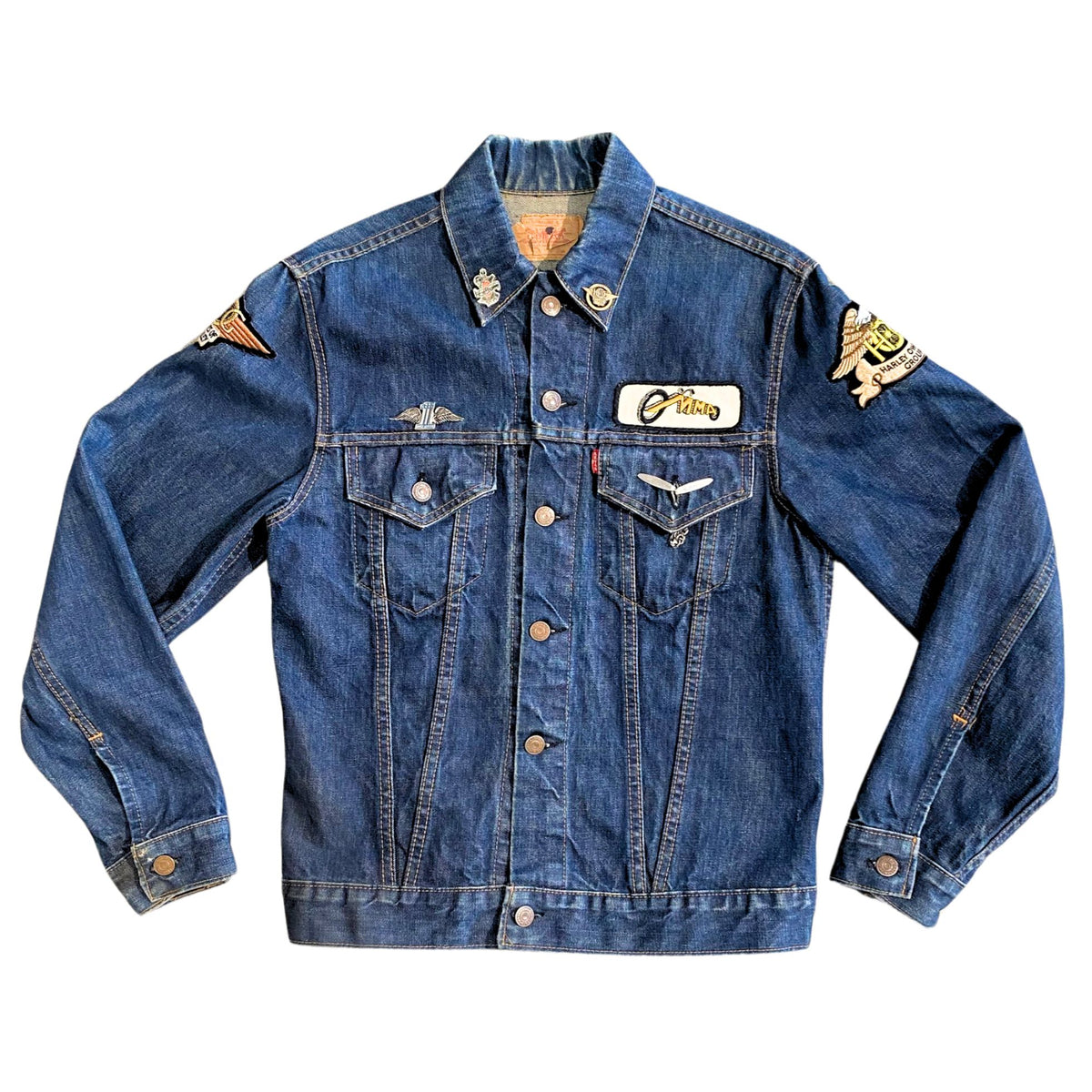 1960s Levi's Big E Jacket w/ Harley Patches – Women's Large
