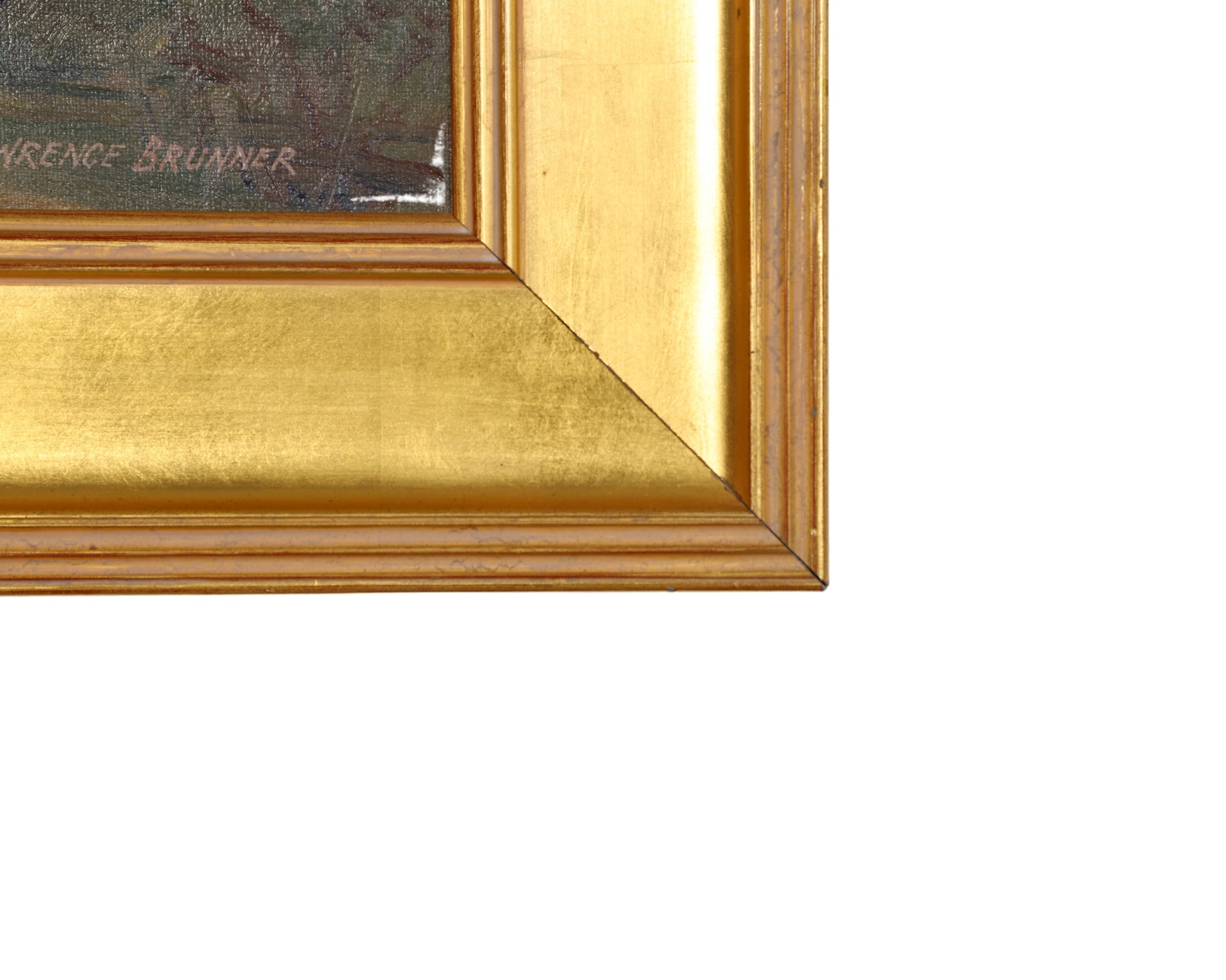 Lawrence Brunner California Painting Bottom Right Frame