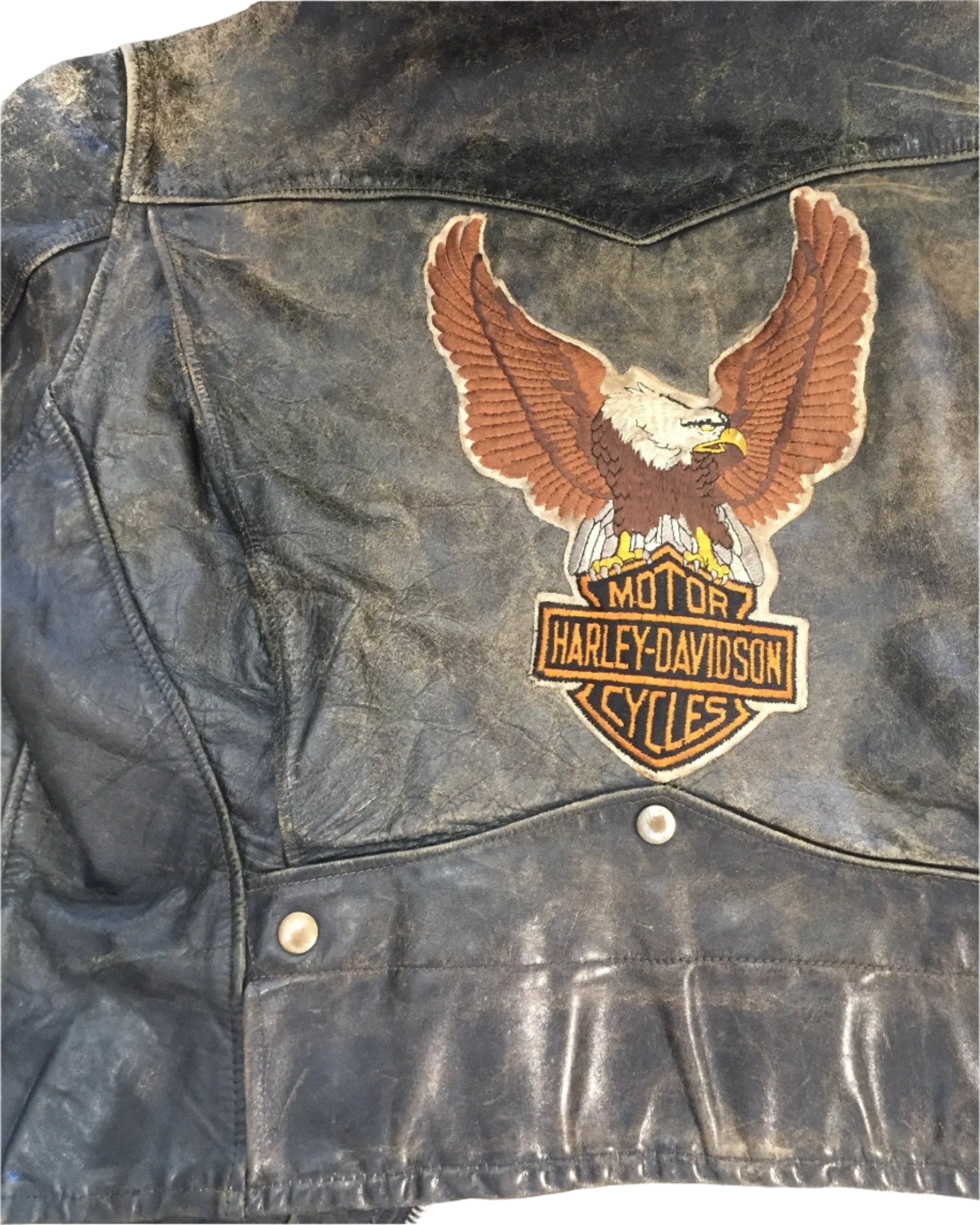 Leather Biker Kit IRC’s 1950s with Harley Patch USA - MEDIUM