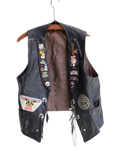 LeatherBikerVestCirca1960swith