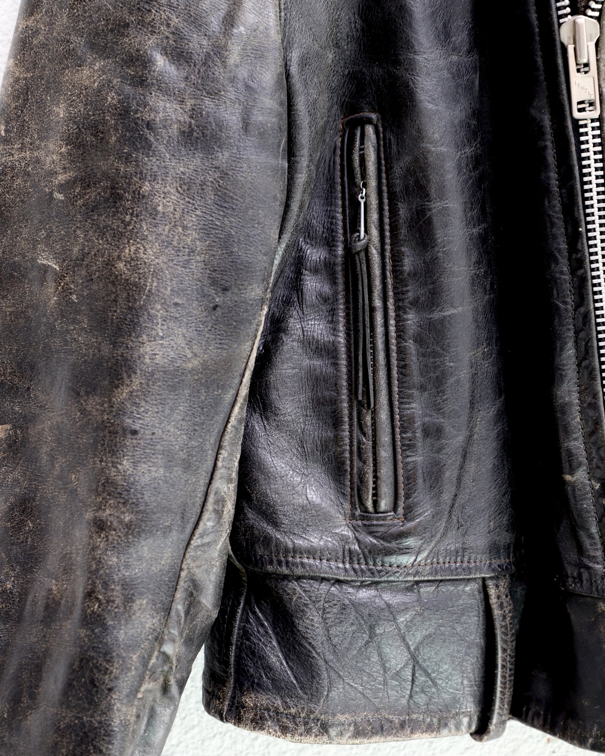 Leather Biker Kit IRC’s 1950s with Harley Patch USA - MEDIUM
