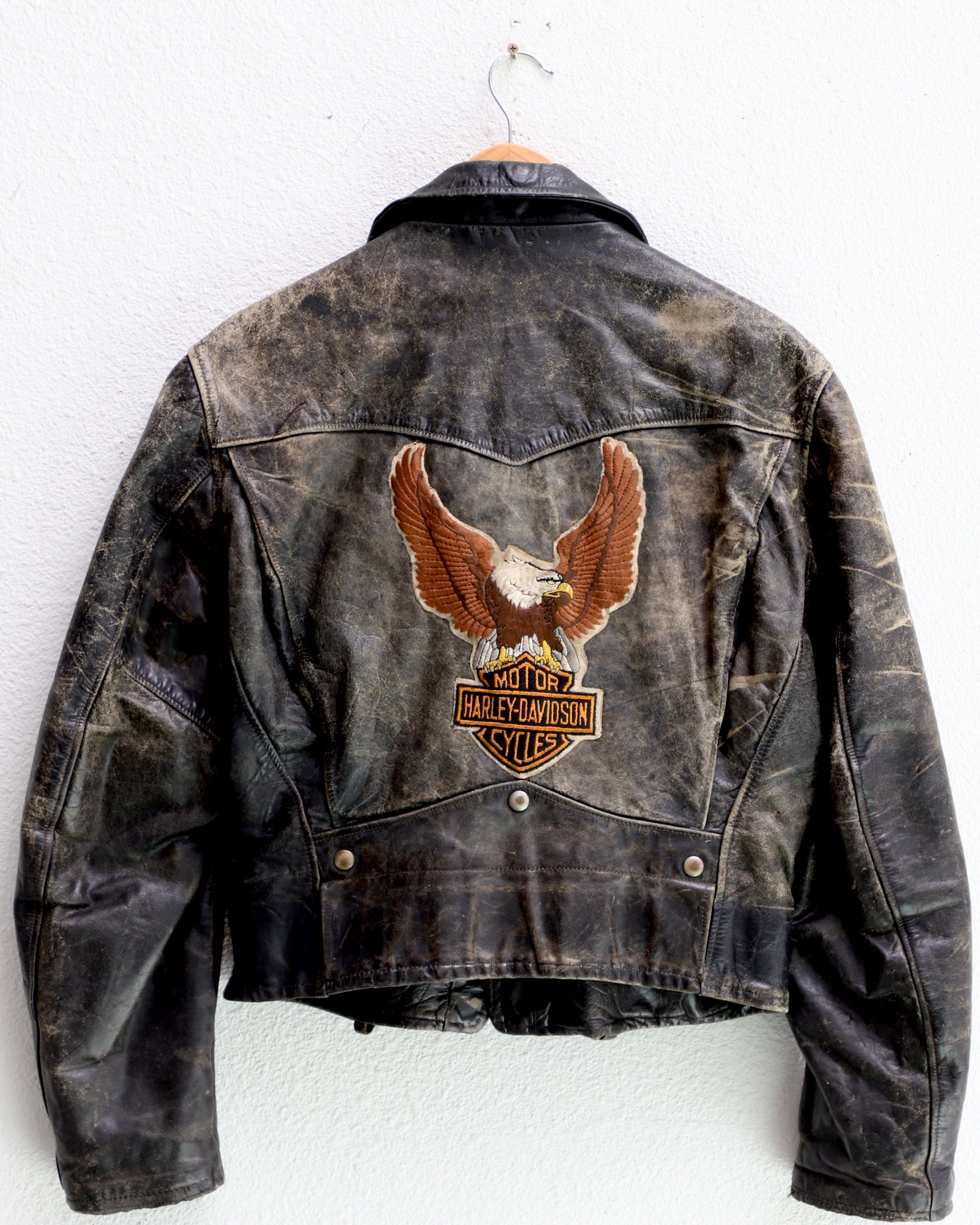 Leather Biker Kit IRC’s 1950s with Harley Patch USA - MEDIUM