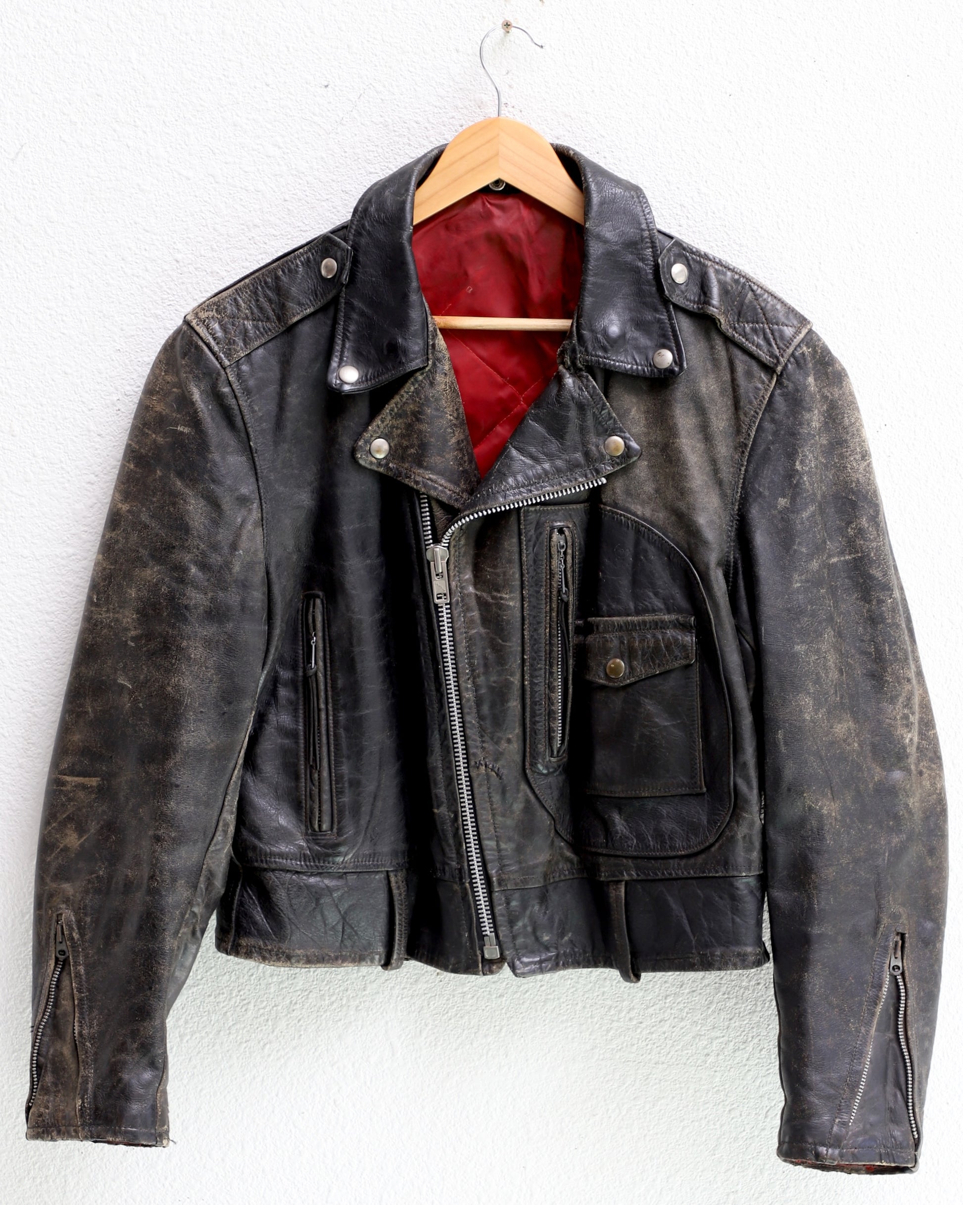 Leather Biker Kit IRC’s 1950s with Harley Patch USA - MEDIUM