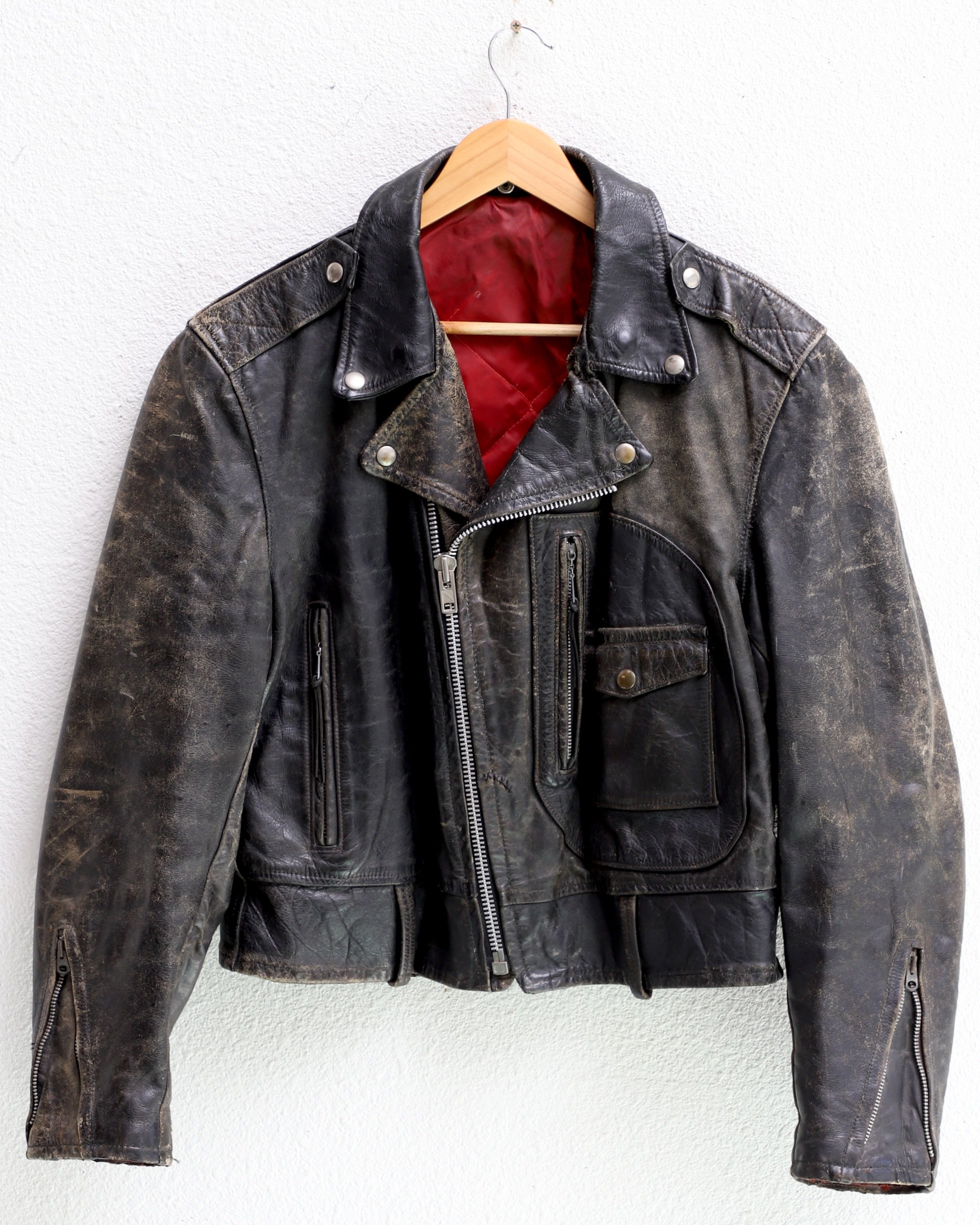 Leather Biker Kit IRC’s 1950s with Harley Patch USA - MEDIUM