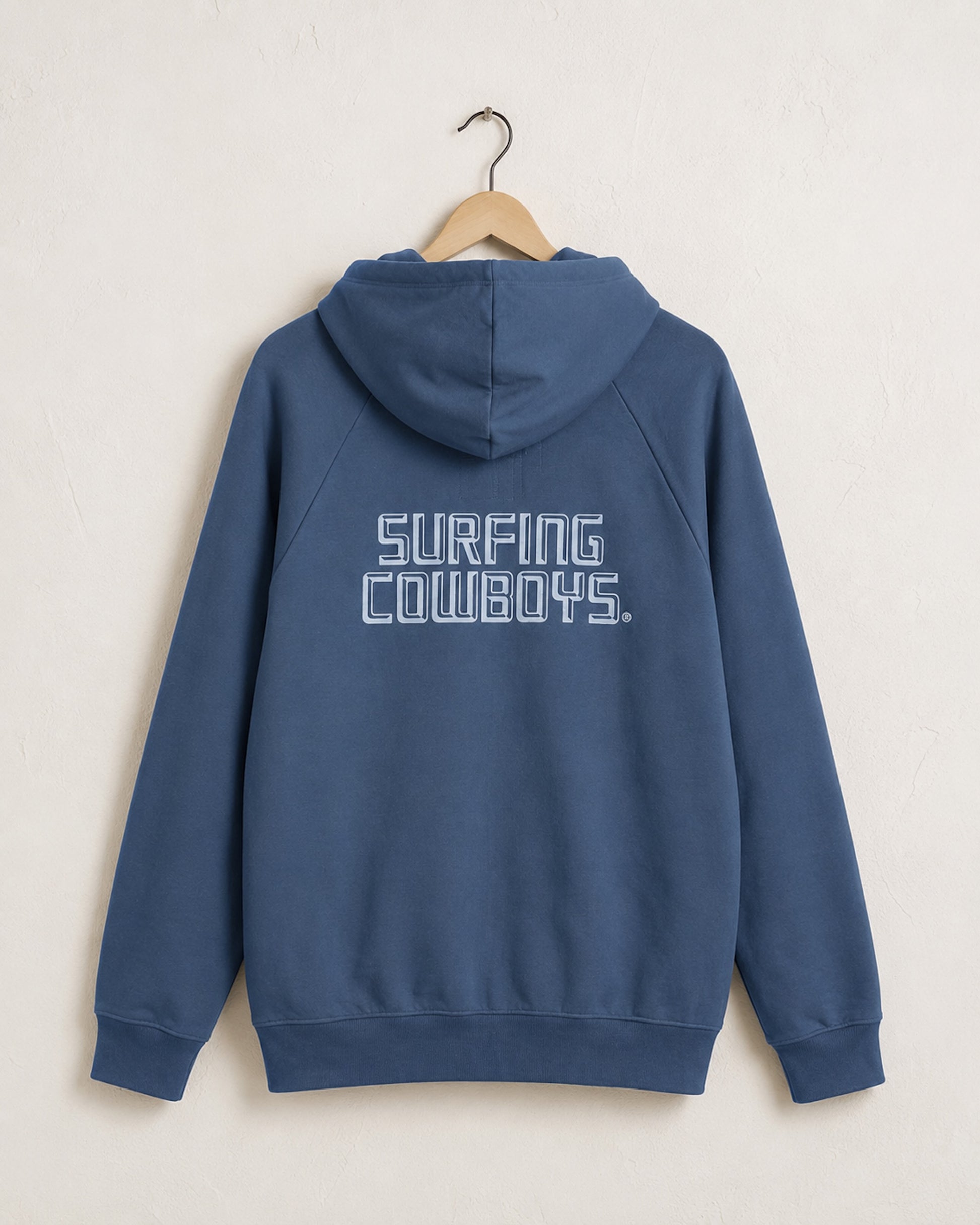 Zip Logo Hoodie - Slate Blue