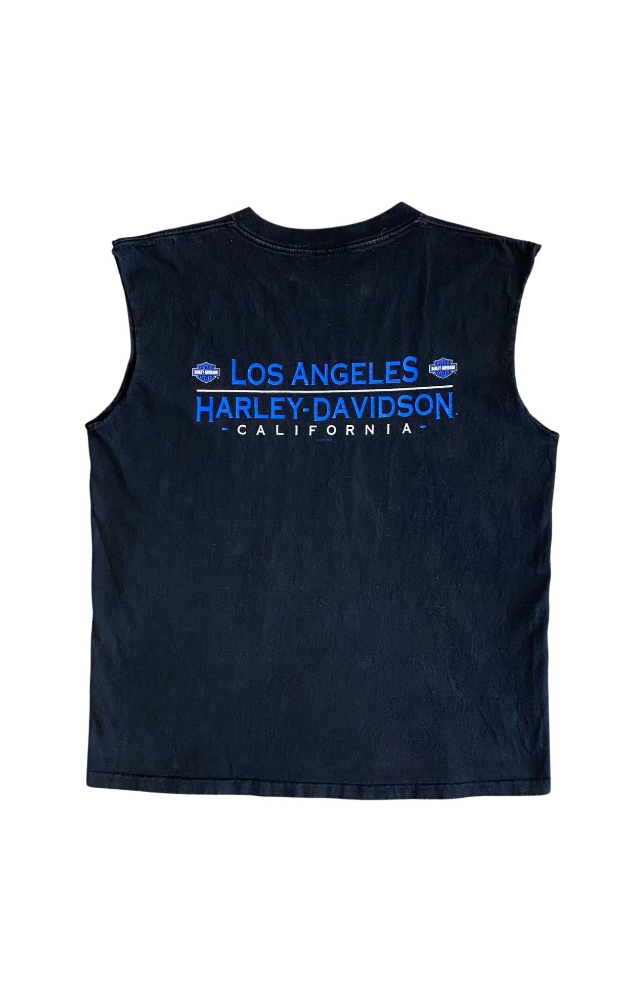 Harley Davidson Los Angeles Eagle with Feathers Cut-Off T-shirt 1997