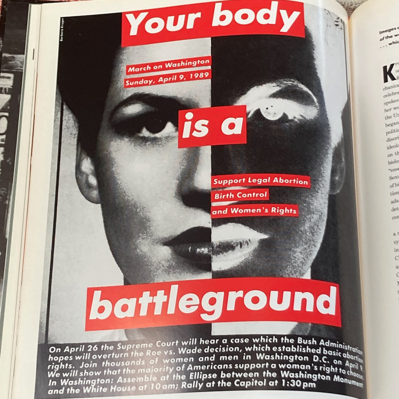 Love for Sale: The Words and Pictures of Barbara Kruger Kate Linker; Barbara Kruger , Abrams Inc, 1990 Inside Page